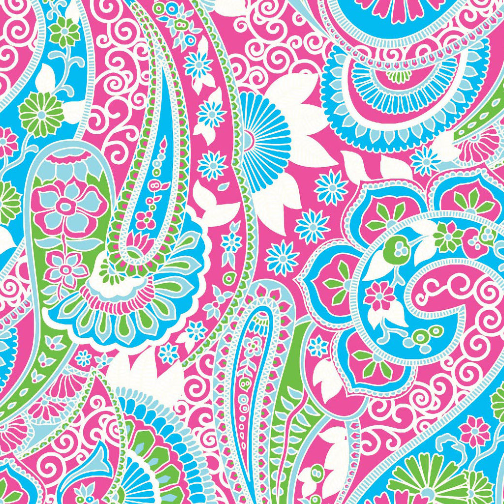 Gloria Print Long Sleeve Mock Neck Top – 10869